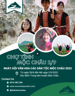 Cập nhật nội dung chương trình Ngày hội văn hóa các dân tộc Mộc Châu 2022