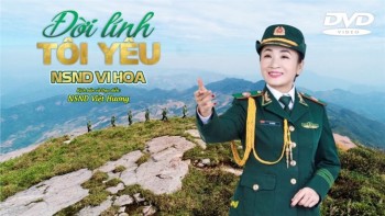NSND Vi Hoa  làm MV “Đời lính tôi yêu” tại Mộc Châu trước khi rời quân ngũ